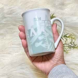 Starbucks 1998 Green Tea Print Ceramic Tea / Coffee Mug